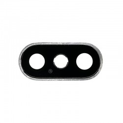 For iPhone Xs/Xs Max Rear Camera Lens with Frame White