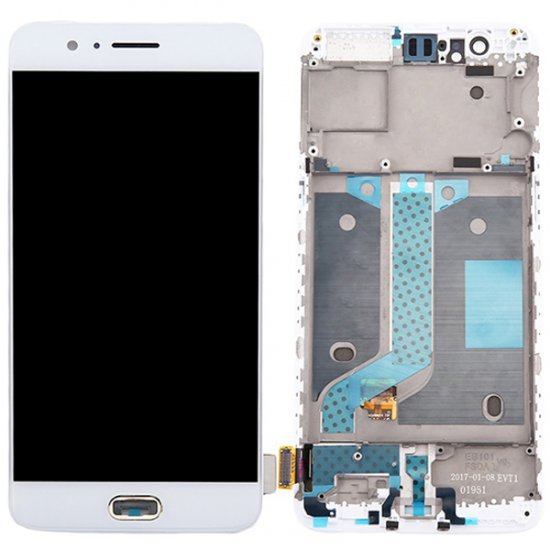 OnePlus 5 LCD Screen Replacement With Frame White Refurbished(Changed glass)