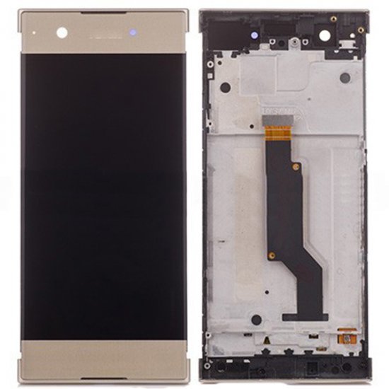 Sony Xperia XA1 LCD Screen Replacement With Frame Gold OEM