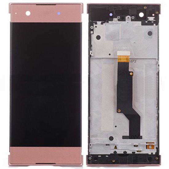 Sony Xperia XA1 LCD Screen Replacement With Frame Pink OEM