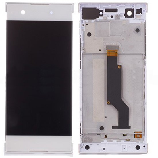 Sony Xperia XA1 LCD Screen Replacement With Frame White OEM