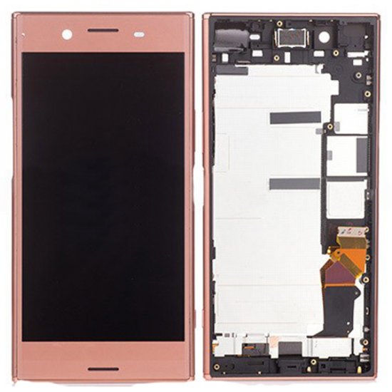  Sony Xperia XZ Premium LCD Screen Replacement With Frame Pink Ori