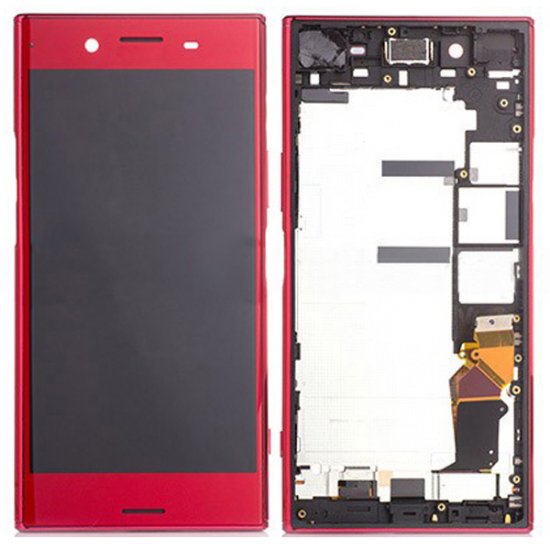  Sony Xperia XZ Premium LCD Screen Replacement With Frame Red Ori