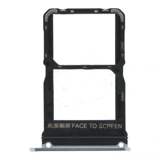 For Xiaomi Mi 10S SIM Card Tray Dual Card Version Silver Ori