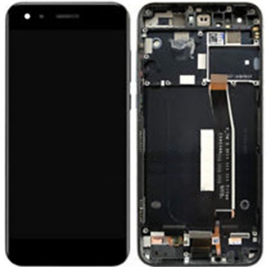 Screen Replacement With Frame for Asus Zenfone 4 ZE554KL Black 