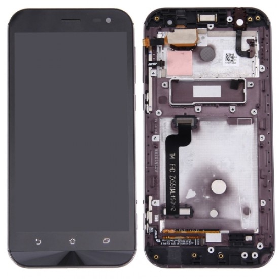 LCD  with Frame for  Asus Zenfone Zoom ZX551ML Black