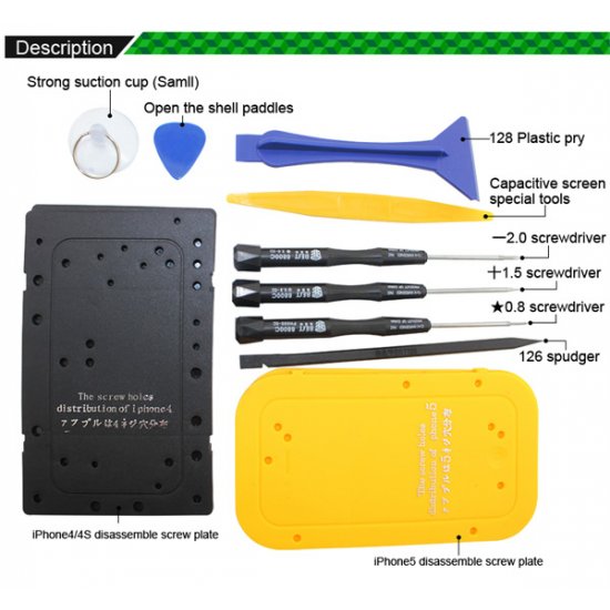 Open Tools BST-605 for iPhone 3 4 4S 5 5S Disassemble