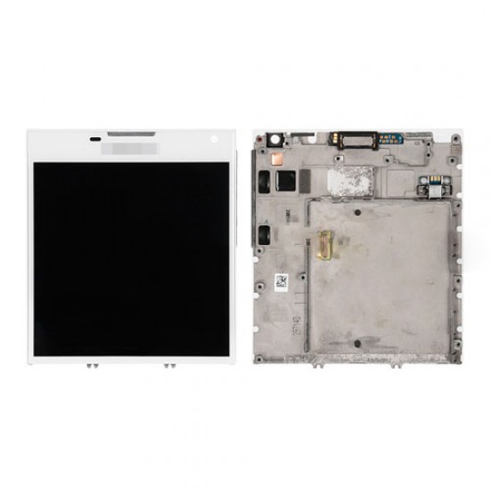 Screen Replacement With Frame for Blackberry Passport Q30 White