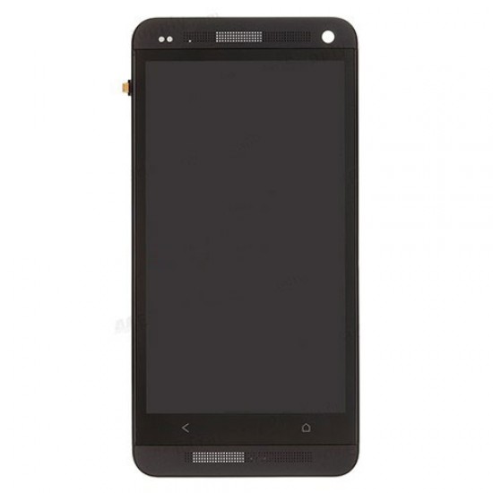 LCD Touch Screen Digitizer Assembly With Frame for HTC One M7 801e Black
