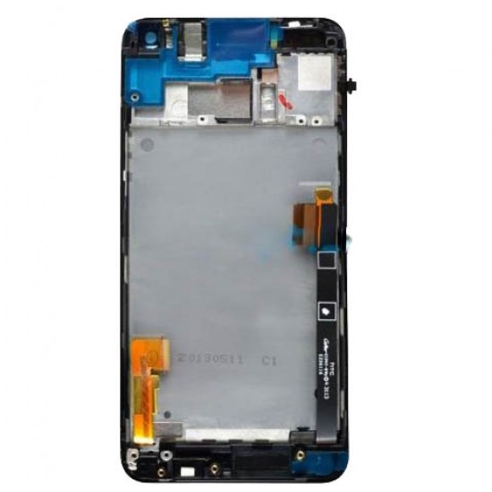 LCD Touch Screen Digitizer Assembly With Frame for HTC One M7 801e Black