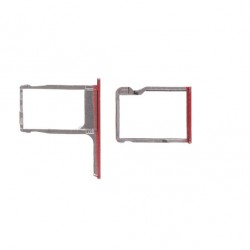 SD Card and Sim Card Tray for HTC One M8 Red