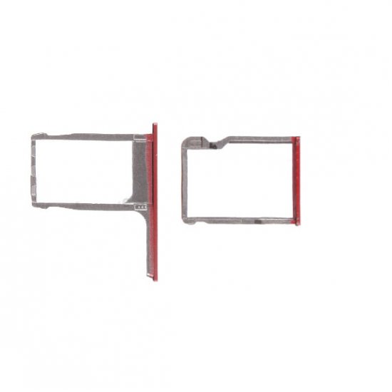 SD Card and Sim Card Tray for HTC One M8 Red