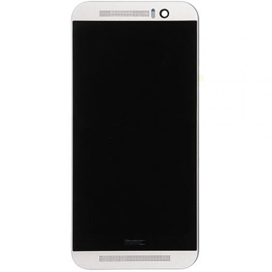 LCD Screen with Frame for HTC One M9 Silver Aftermarket
