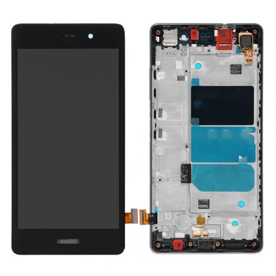 LCD with Frame for Huawei Ascend P8 Lite Black
