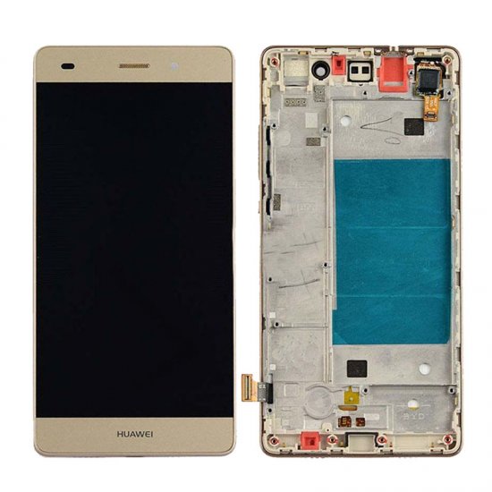 LCD with Frame for Huawei Ascend P8 Lite Gold