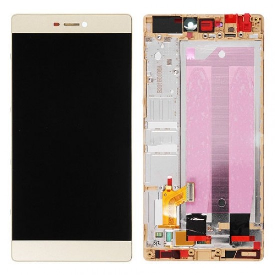 LCD with Frame for Huawei Ascend P8 Gold