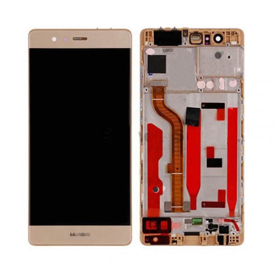 LCD with Frame for Huawei Ascend P9 Gold