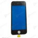 For iPhone 5c Front Glass with Frame Black Cold Press
