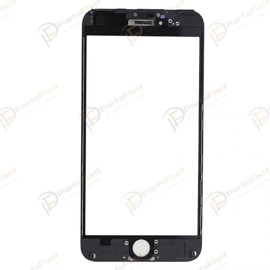 For iPhone 6 Front Glass with Frame and OCA Pre-installed Black Original Glass Cold Press