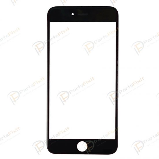 For iPhone 6 Plus Front Glass with Frame and OCA Pre-installed Black Original Glass Cold Press