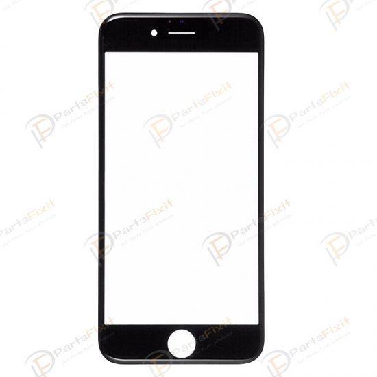 For iPhone 6S Front Glass with Frame and OCA Pre-installed Black Original Glass Cold Press