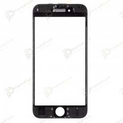 For iPhone 6S Plus Front Glass with Frame and OCA Pre-installed Black Original Glass Cold Press