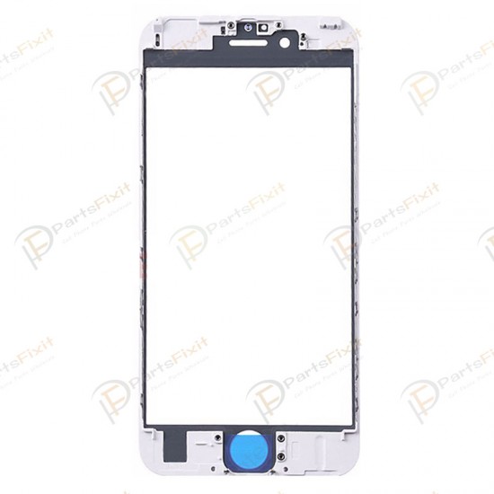 For iPhone 6S Plus Front Glass with Frame and OCA Pre-installed White Original Glass Cold Press