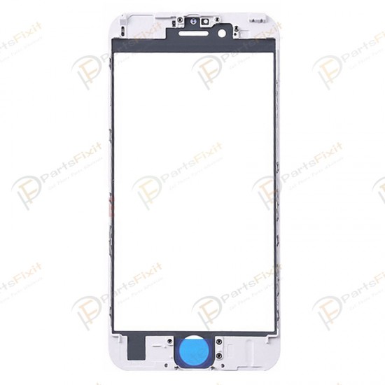 For iPhone 6S Plus Front Glass with Frame White Original Glass Cold Press