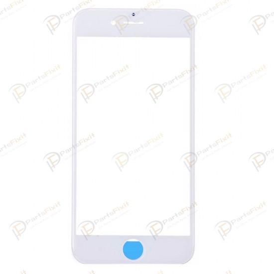For iPhone 6S Plus Front Glass with Frame White Original Glass Cold Press