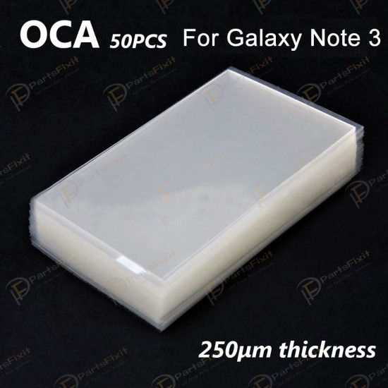 High Quality Mitsubishi OCA for Samsung Galaxy Note 3 LCD Digitizer 50pcs