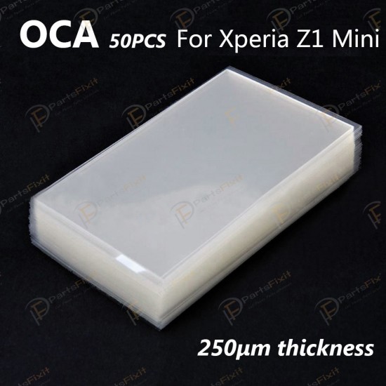 Mitsubishi OCA Optical Clear Sticker for Sony Xperia Z1 Compact 50pcs