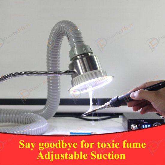 Extractor Fan Absorb Smoke Equipment with LED Light Fume Extractor
