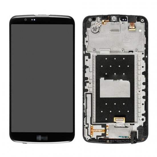 LCD Screen with Frame for LG K10 Black Original