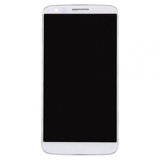 For LG G2 VS980 LCD with Frame and Verizon White Copy Glass