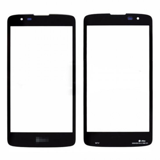 For LG K8 Front Glass Lens Black