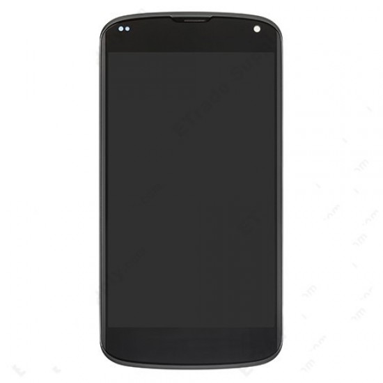 LCD Screen and Digitizer Touch Screen With Frame for LG Nexus 4 Black OEM