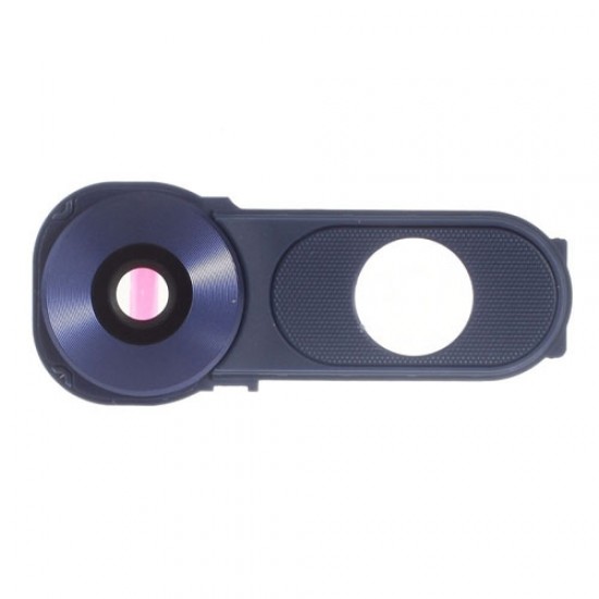 Camera Lens with Frame Bezel for LG V10 Blue