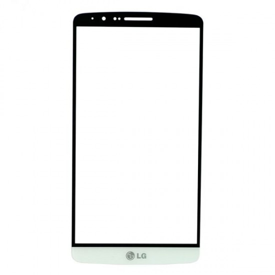 For LG G3 Front Glass Lens White