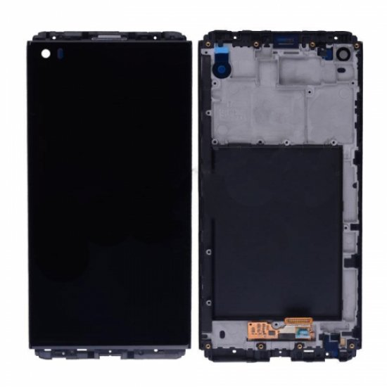 LCD Screen with Frame for LG V20 Black Original