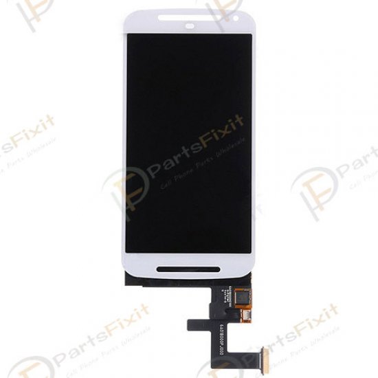 For Moto G2 LCD and Digitizer Assembly White 