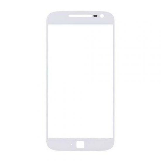 Front Glass Lens for Motorola G4 Plus White