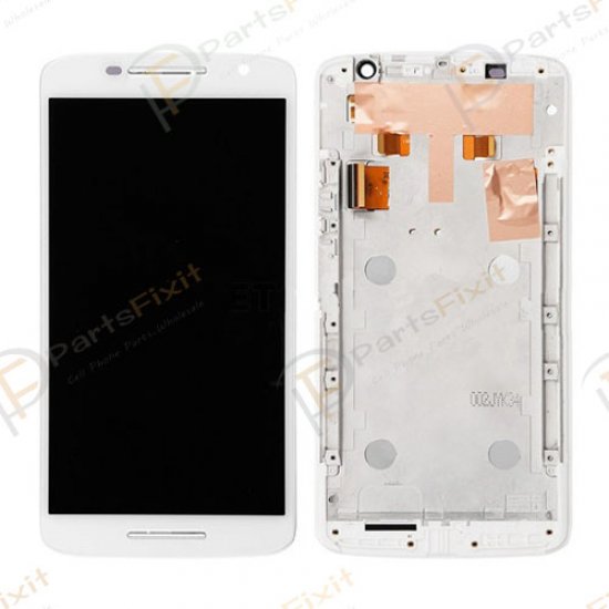For Moto X Play XT1562 XT1561 XT1563 LCD with Frame Assembly White
