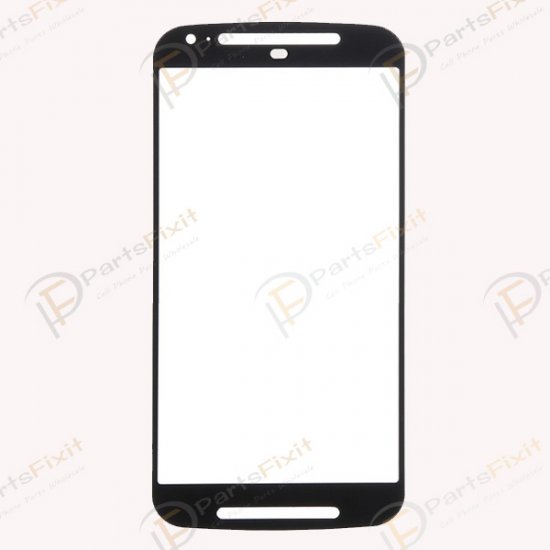 For Motorola Moto G2 XT1068 Front Glass Lens Black