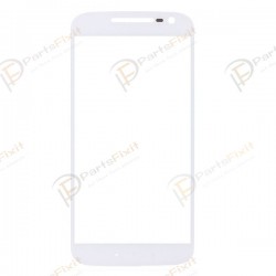 For Motorola Moto G4 Front Glass Lens White