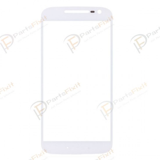 For Motorola Moto G4 Front Glass Lens White