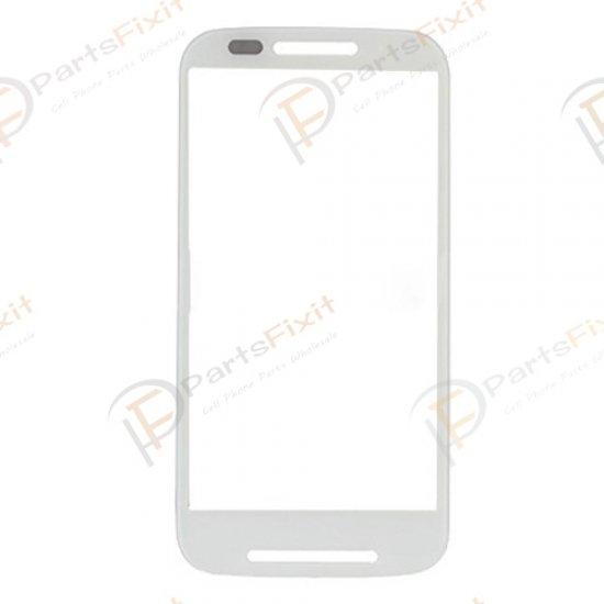 For Motorola Moto E XT1022 Front Glass Lens White