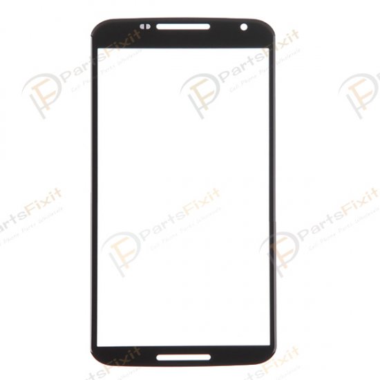 For Motorola Nexus 6 Front Glass Lens Black