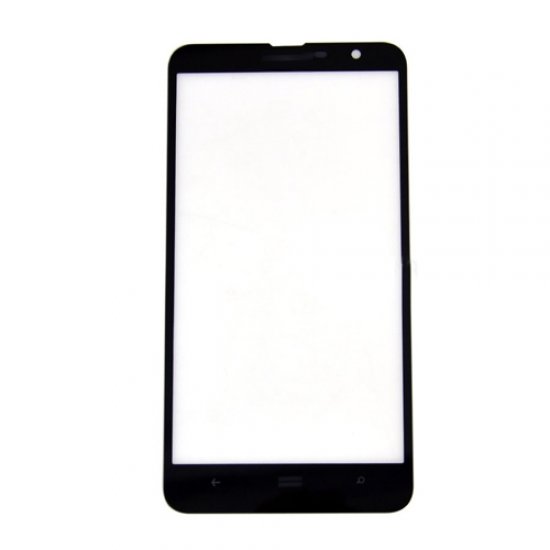 Front  Glass Lens for Nokia Lumia 1320 Black