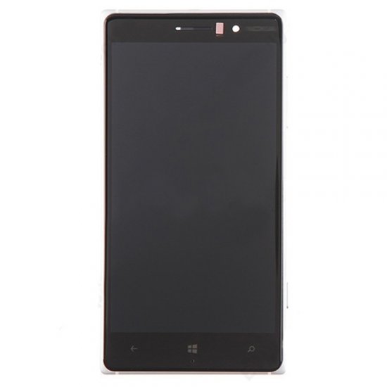 LCD Screen with Frame for Nokia Lumia 830 Silver