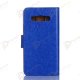 Crazy Horse PU Wallet Leather Cover Case with Credit Card Slot Design Royalblue for Samsung Galaxy A3